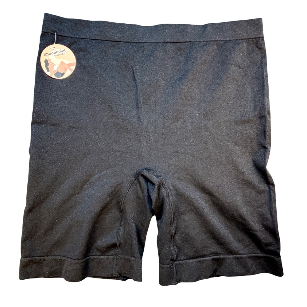 Shapermint Essentials‎ Sz L Black Compression High Waist Shaping Shorts NET